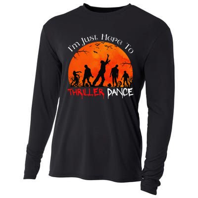 IM Just Here To Thriller Dance Zombie Dancing Moonlight Cooling Performance Long Sleeve Crew