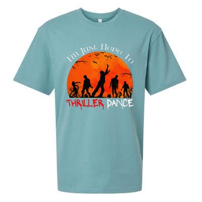 IM Just Here To Thriller Dance Zombie Dancing Moonlight Sueded Cloud Jersey T-Shirt