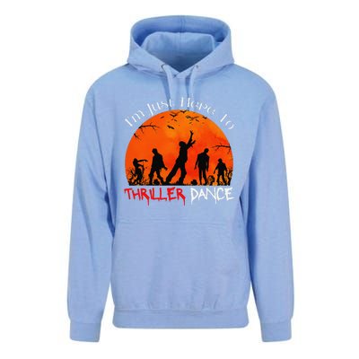 IM Just Here To Thriller Dance Zombie Dancing Moonlight Unisex Surf Hoodie