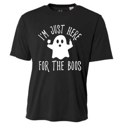 Im Just Here For The Boos Cute Drinking Squad Halloween Cooling Performance Crew T-Shirt