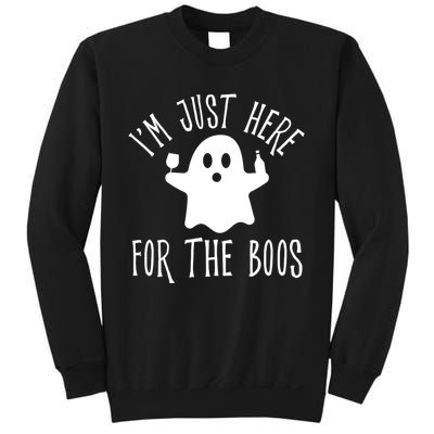 Im Just Here For The Boos Cute Drinking Squad Halloween Sweatshirt