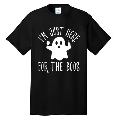 Im Just Here For The Boos Cute Drinking Squad Halloween Tall T-Shirt