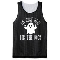 Im Just Here For The Boos Cute Drinking Squad Halloween Mesh Reversible Basketball Jersey Tank