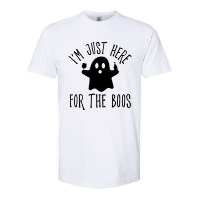 Im Just Here For The Boos Cute Drinking Squad Halloween Softstyle® CVC T-Shirt