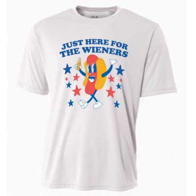 Im Just Here For The Wieners 4th Of July Cooling Performance Crew T-Shirt