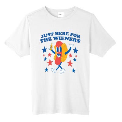 Im Just Here For The Wieners 4th Of July Tall Fusion ChromaSoft Performance T-Shirt