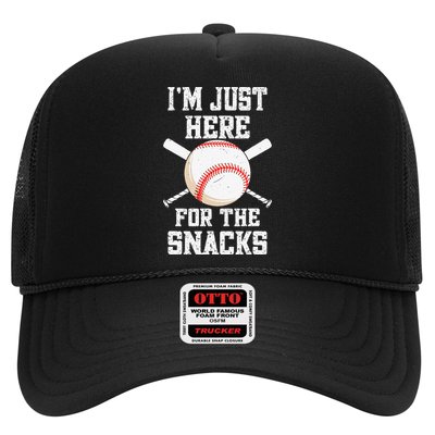 I'm Just Here For The Snacks Vintage Baseball Hat