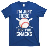 I'm Just Here For The Snacks Vintage Baseball T-Shirt