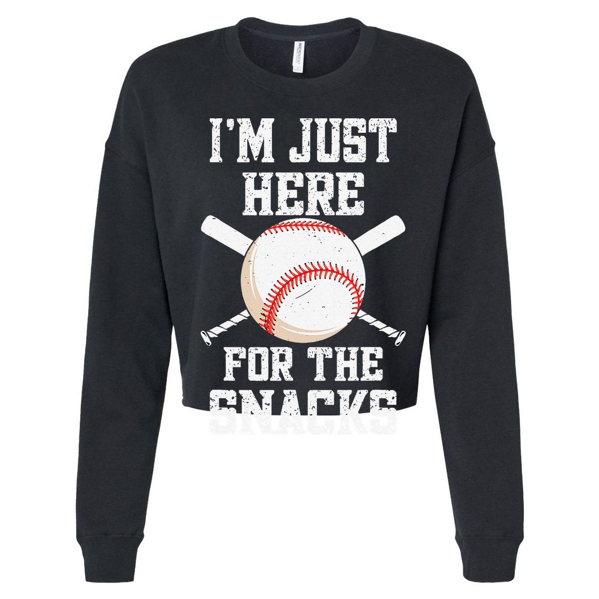 I'm Just Here For The Snacks Vintage Baseball T-Shirt