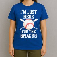 I'm Just Here For The Snacks Vintage Baseball T-Shirt
