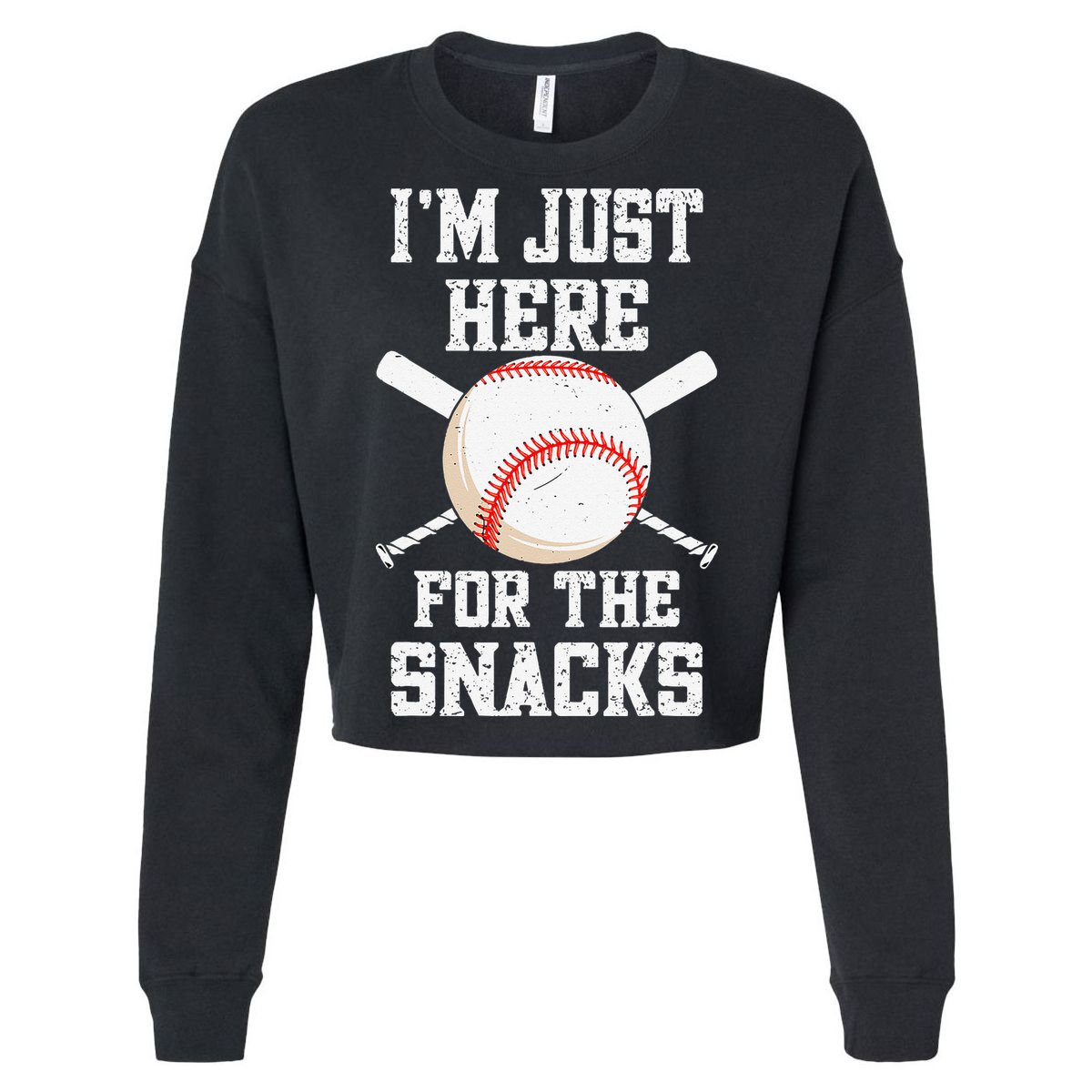 I'm Just Here For The Snacks Vintage Baseball T-Shirt