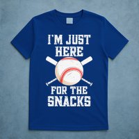 I'm Just Here For The Snacks Vintage Baseball T-Shirt