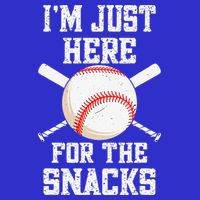 I'm Just Here For The Snacks Vintage Baseball T-Shirt