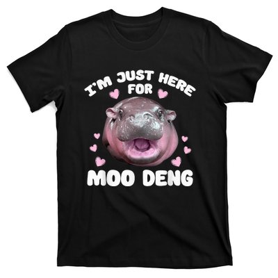 IM Just Here For Moo Deng Cute Baby Hippo Bouncy Souvenir T-Shirt