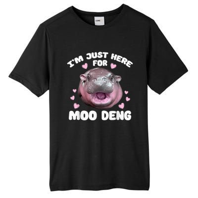 IM Just Here For Moo Deng Cute Baby Hippo Bouncy Souvenir Tall Fusion ChromaSoft Performance T-Shirt