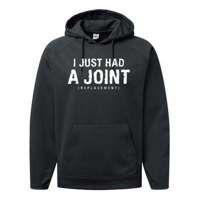 I Just Had A Joint Replacement Hip Replacement Recovery Performance Fleece Hoodie