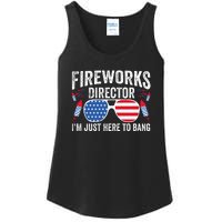 Im Just Here To Bang Fireworks Director 4th Of July Ladies Essential Tank