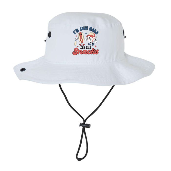 IM Just Here For The Snacks Baseball 4th Of July Hot Dog Legacy Cool Fit Booney Bucket Hat