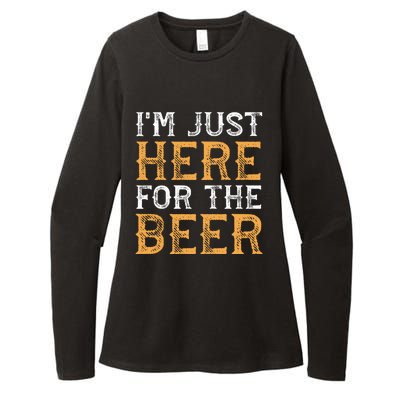 I'm Just Here For The Beer Funny Ing Gift Womens CVC Long Sleeve Shirt