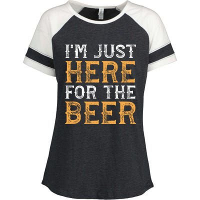 I'm Just Here For The Beer Funny Ing Gift Enza Ladies Jersey Colorblock Tee