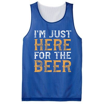 I'm Just Here For The Beer Funny Ing Gift Mesh Reversible Basketball Jersey Tank