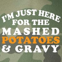 I'm Just Here For The Mashed Potatoes And Gravy Legacy Tie Dye Trucker Hat