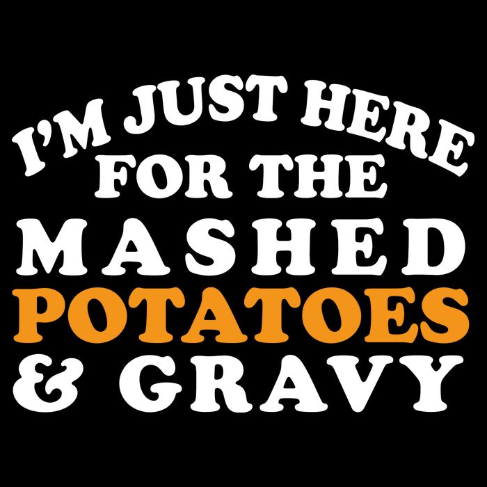 I'm Just Here For The Mashed Potatoes And Gravy Wool Snapback Cap