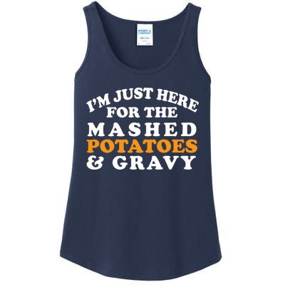 I'm Just Here For The Mashed Potatoes And Gravy Ladies Essential Tank