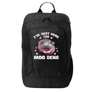 Im Just Here For Moo Deng City Backpack