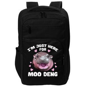 Im Just Here For Moo Deng Impact Tech Backpack