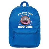 Im Just Here For Moo Deng 16 in Basic Backpack