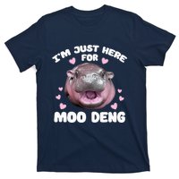 Im Just Here For Moo Deng Cute Baby Funny Hippo Bouncy T-Shirt