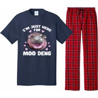 Im Just Here For Moo Deng Cute Baby Funny Hippo Bouncy Pajama Set