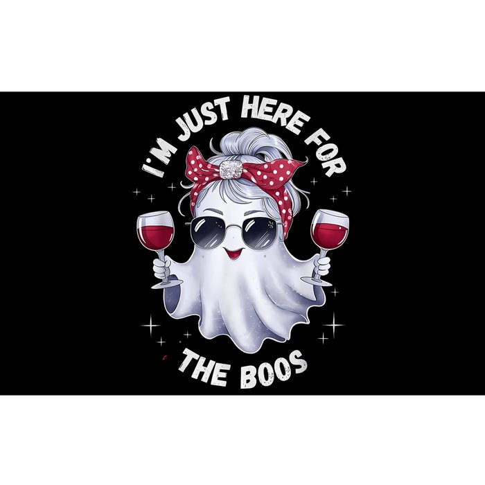 IM Just Here For The Boos Halloween Women Ghost Cute Bumper Sticker