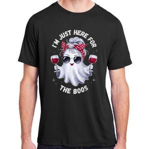 IM Just Here For The Boos Halloween Women Ghost Cute Adult ChromaSoft Performance T-Shirt