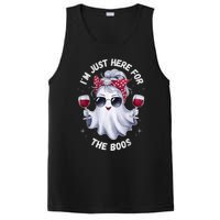 IM Just Here For The Boos Halloween Women Ghost Cute PosiCharge Competitor Tank