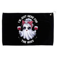 IM Just Here For The Boos Halloween Women Ghost Cute Grommeted Golf Towel