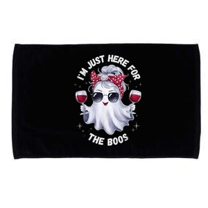 IM Just Here For The Boos Halloween Women Ghost Cute Microfiber Hand Towel