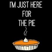 IM Just Here For The Pie Thanksgiving Food Joke 7-Panel Snapback Hat