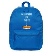 IM Just Here For The Pie Thanksgiving Food Joke 16 in Basic Backpack