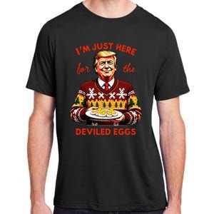 IM Just Here For The Deviled Eggs Funny Trump Christmas Adult ChromaSoft Performance T-Shirt