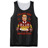 IM Just Here For The Deviled Eggs Funny Trump Christmas Mesh Reversible Basketball Jersey Tank