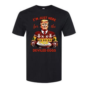 IM Just Here For The Deviled Eggs Funny Trump Christmas Softstyle CVC T-Shirt