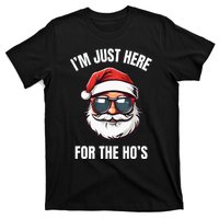 I’M Just Here For The Ho’S Funny Adult Christmas Santa Claus T-Shirt