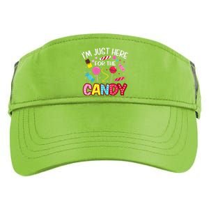 I'm Just Here For The Candy Halloween Cute Lollipop Sweets Adult Drive Performance Visor