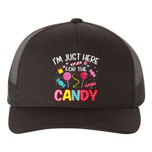 I'm Just Here For The Candy Halloween Cute Lollipop Sweets Yupoong Adult 5-Panel Trucker Hat