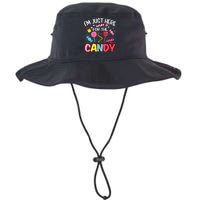 I'm Just Here For The Candy Halloween Cute Lollipop Sweets Legacy Cool Fit Booney Bucket Hat