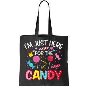 I'm Just Here For The Candy Halloween Cute Lollipop Sweets Tote Bag