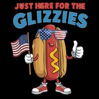 Im Just Here For The Glizzies Funny Fourth Of July Wiener Backpack