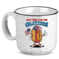 Im Just Here For The Glizzies Funny Fourth Of July Wiener 15oz Campfire Ceramic Mug